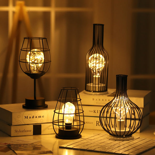 Creative Night Light Nordic Lamp Iron Decoration Lamp